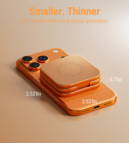 X40 Turbo Qi2.2 Certified 25W 3-in-1 MagSafe Foldable Wireless Charging Stand  - Cosmic Orange