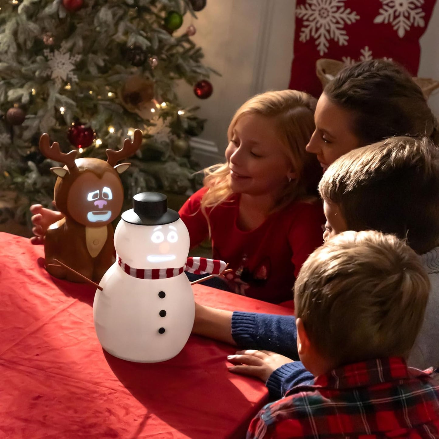 🎅Christmas Sale 49% Off ⛄️FrostByte (Mr. Chill) Talking Animated Blink Snowman with Built in Projector & Speaker Plug'n Play🎄 - statlk