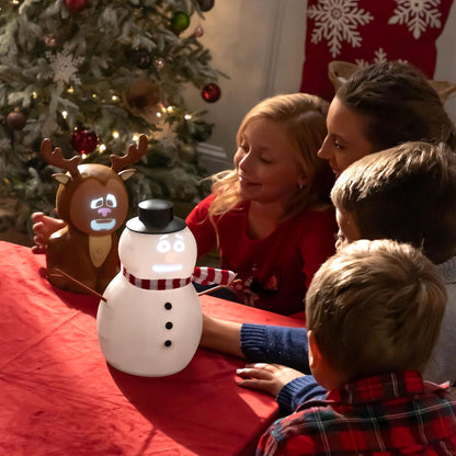 🎅Christmas Sale 49% Off ⛄️FrostByte (Mr. Chill) Talking Animated Blink Snowman with Built in Projector & Speaker Plug'n Play🎄 - statlk