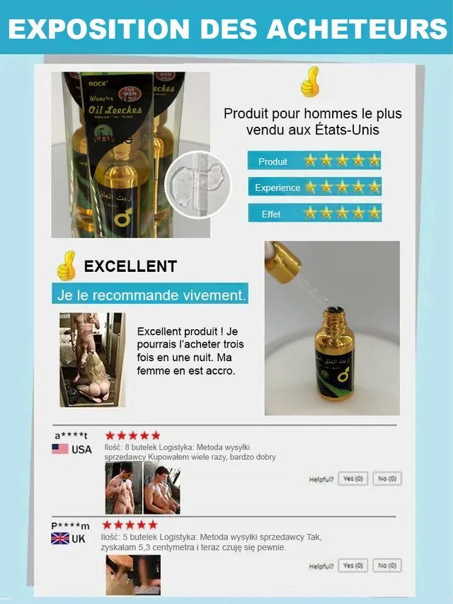 【Effect in one second】Leech essential oil for male enlargement