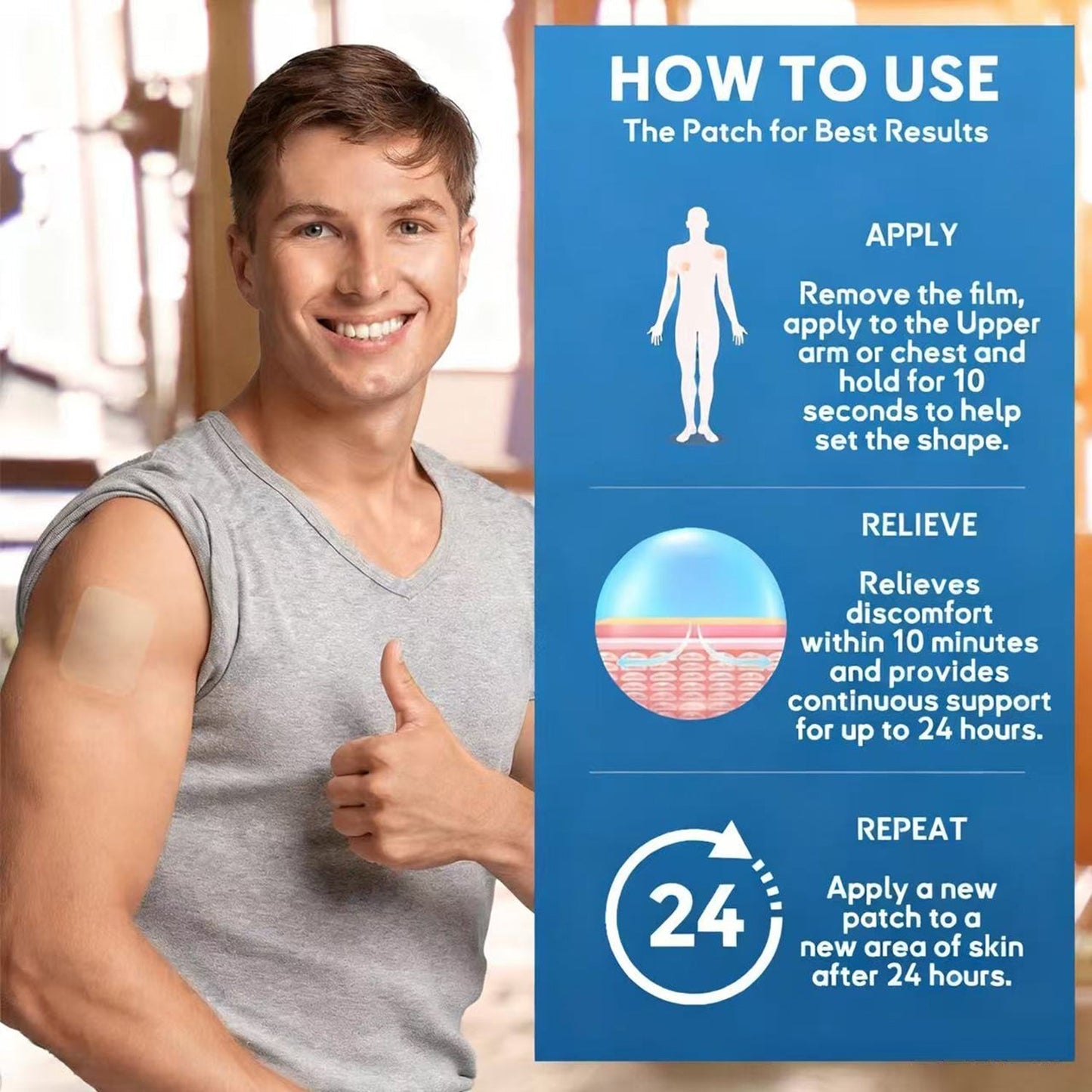 FDA Approved  DoubleNano COPD Relief Patch (💝 Cough, wheezing, shortness of breath, sputum, stuffy nose, bronchitis, bronchitis, allergy symptoms, lung discomfort)