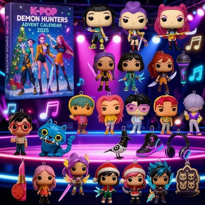 🔥Last Day 50% OFF - 🎄Kpop Demon Hunters Advent Calendar 2025 - statlk