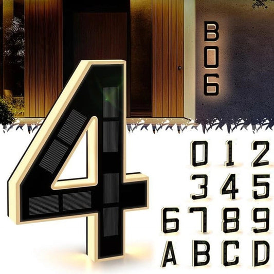 Lighted House Numbers for Outside
